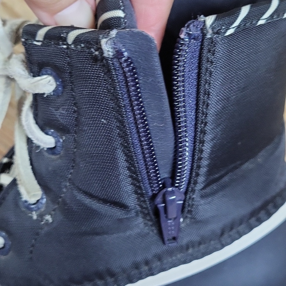 Sperry muck boots size 7 Navy zip side - Picture 3 of 6